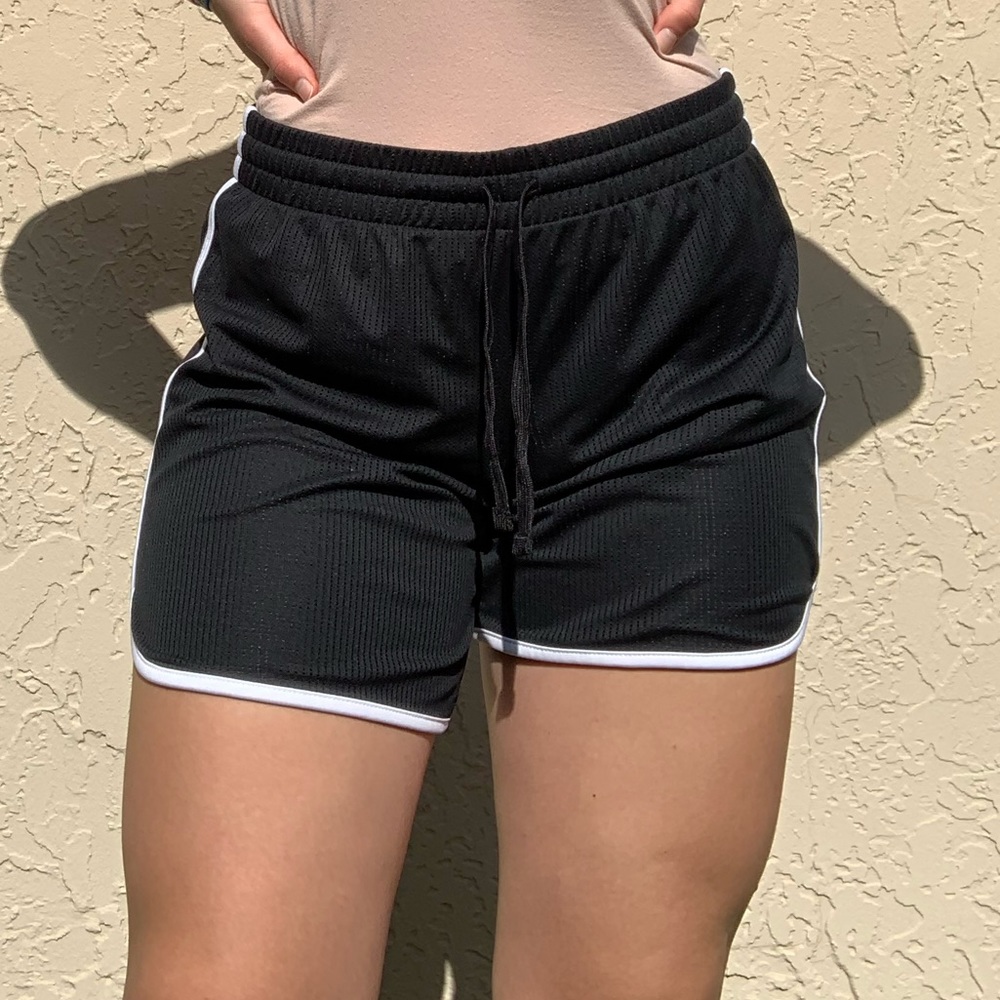 Trendy athletic shorts